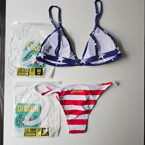 NEW | Dixxon Patriotic Red White and Blue Bikini Flag Set Various Sizes - Picture 2 of 2
